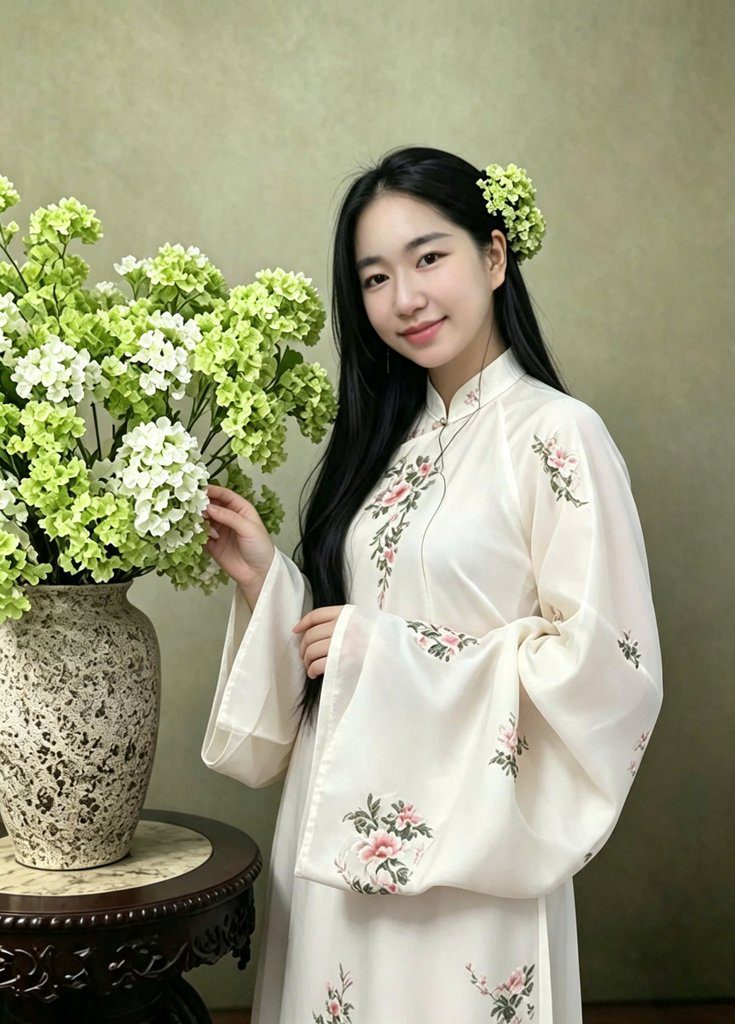 Ảnh cá nhân của Phương Thảo bên hoa